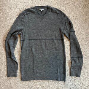 Horny Toad (Toad & Co) Gray V-neck Merino Wool Sweater